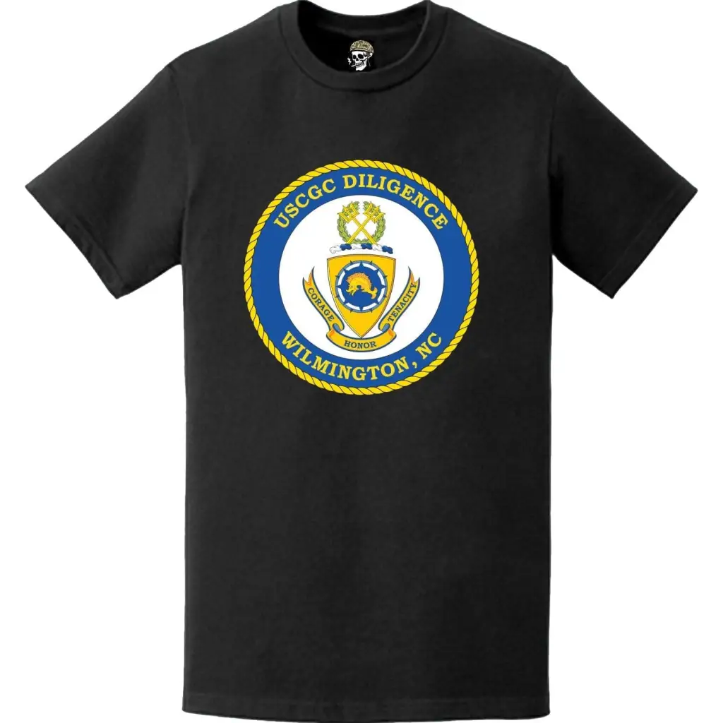 USCGC Diligence (WMEC-616) Ship's Crest Emblem Logo T-Shirt Tactically Acquired   