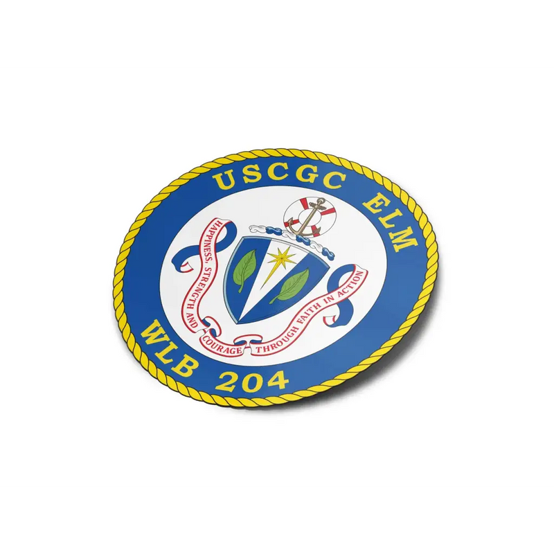 USCGC Elm (WLB-204) Die-Cut Vinyl Sticker Decal