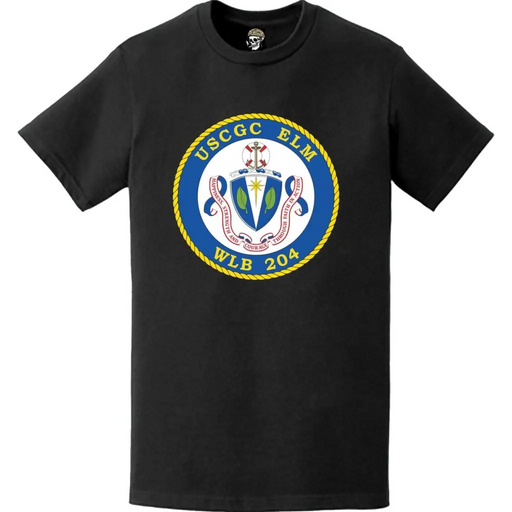 USCGC Elm (WLB-204) Ship's Crest Emblem Logo T-Shirt Tactically Acquired   