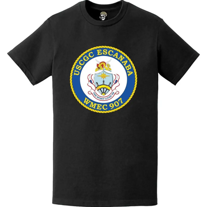 USCGC Escanaba (WMEC-907) Ship's Crest Emblem Logo T-Shirt Tactically Acquired   
