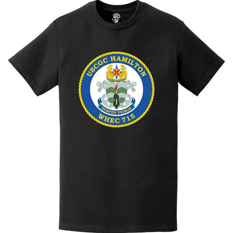 USCGC Hamiliton (WHEC-715) Ship's Crest Emblem Logo T-Shirt