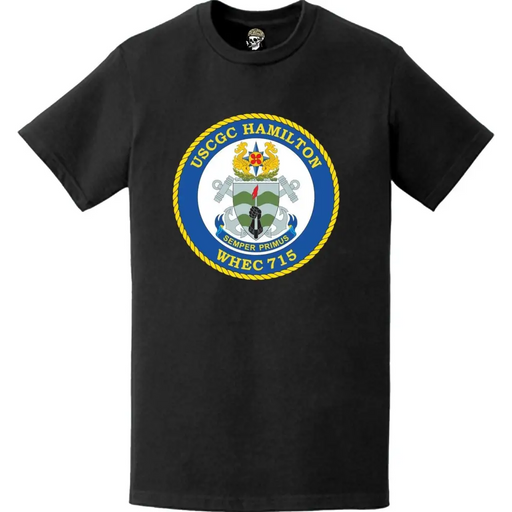 USCGC Hamiliton (WHEC-715) Ship's Crest Emblem Logo T-Shirt Tactically Acquired   