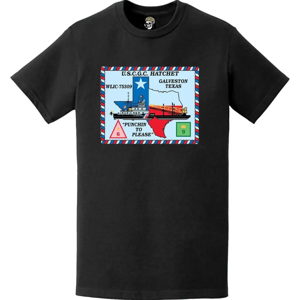 USCGC Hatchet (WLIC-75309) Ship's Crest Emblem Logo T-Shirt Tactically Acquired   