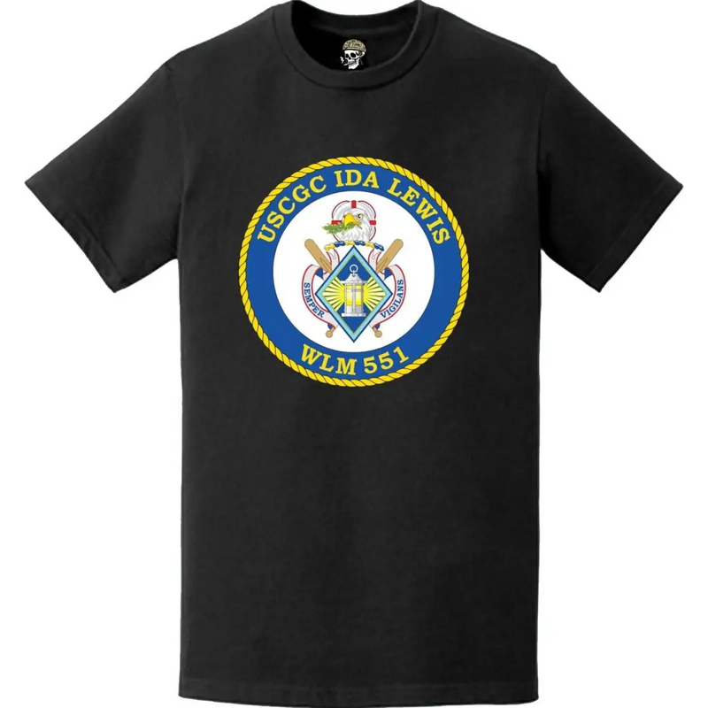USCGC Ida Lewis (WLM-551) Ship's Crest Emblem Logo T-Shirt