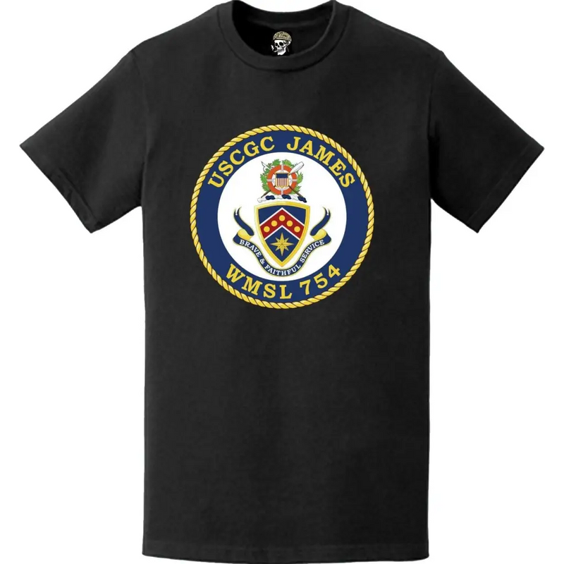 USCGC James (WMSL-754) Ship's Crest Emblem Logo T-Shirt
