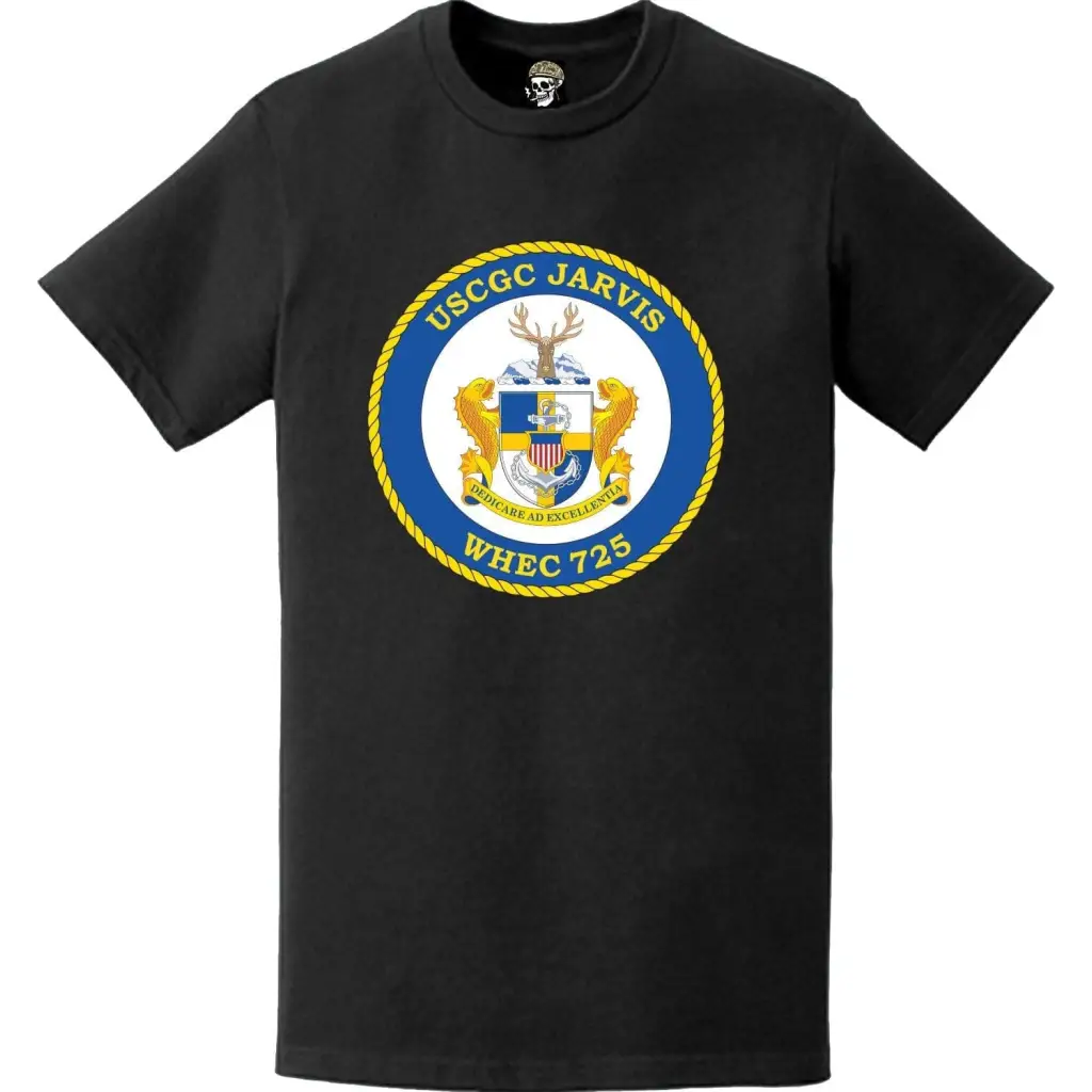 USCGC Jarvis (WHEC-725) Ship's Crest Emblem Logo T-Shirt Tactically Acquired   