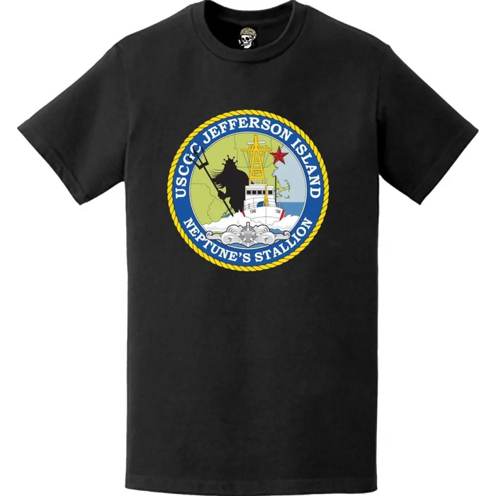 USCGC Jefferson Island (WPB-1340) Ship's Crest Emblem Logo T-Shirt Tactically Acquired   