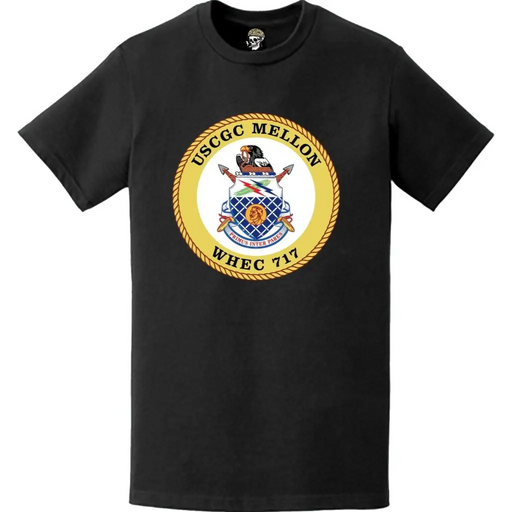 USCGC Mellon (WHEC-717) Ship's Crest Emblem Logo T-Shirt Tactically Acquired   