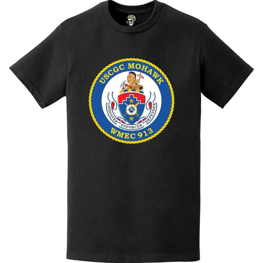 USCGC Mowhawk (WMEC-913) Ship's Crest Emblem Logo T-Shirt Tactically Acquired   