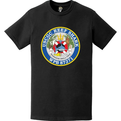 USCGC Reef Shark (WPB-87371) Ship's Crest Emblem Logo T-Shirt Tactically Acquired   