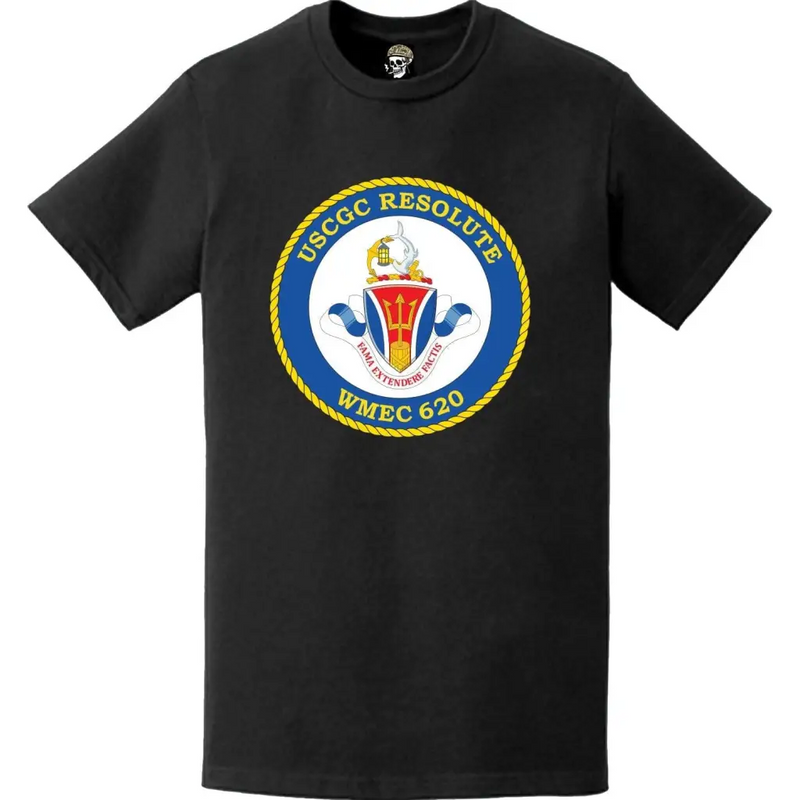 USCGC Resolute (WMEC-620) Ship's Crest Emblem Logo T-Shirt