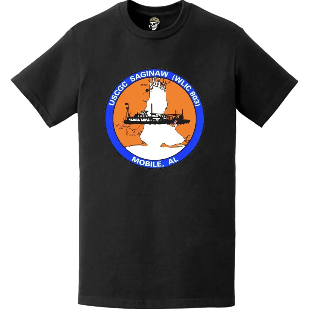 USCGC Saginaw (WLIC-803) Ship's Crest Emblem Logo T-Shirt Tactically Acquired   