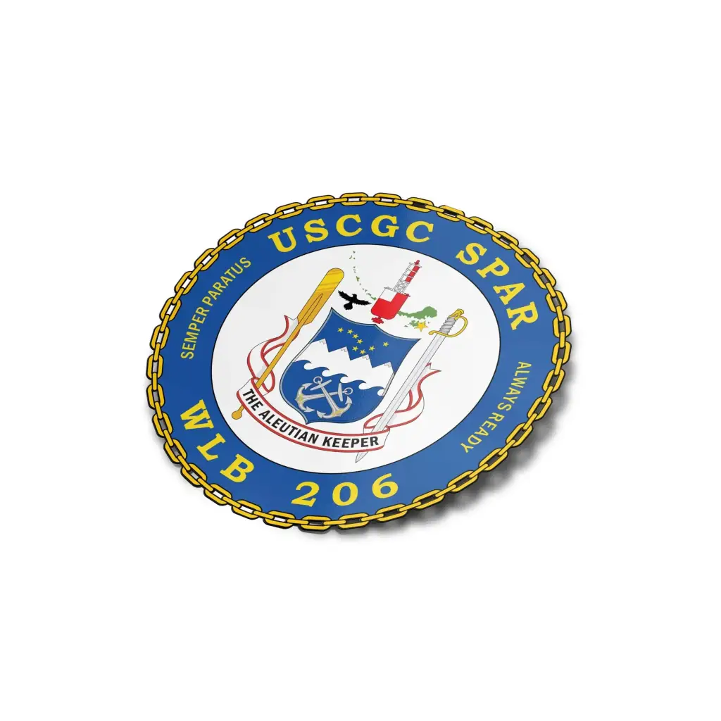 USCGC Spar (WLB-206) Die-Cut Vinyl Sticker Decal Tactically Acquired   