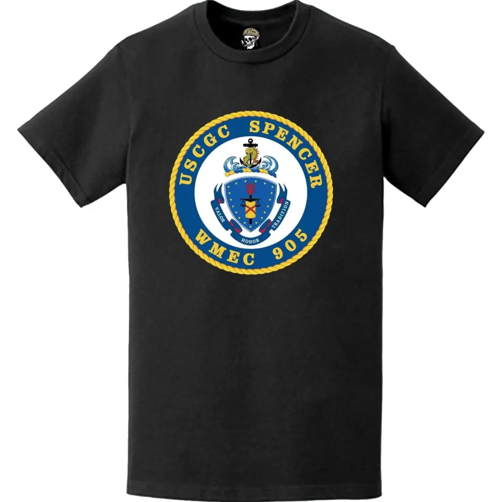USCGC Spencer (WMEC-905) Ship's Crest Emblem Logo T-Shirt Tactically Acquired   