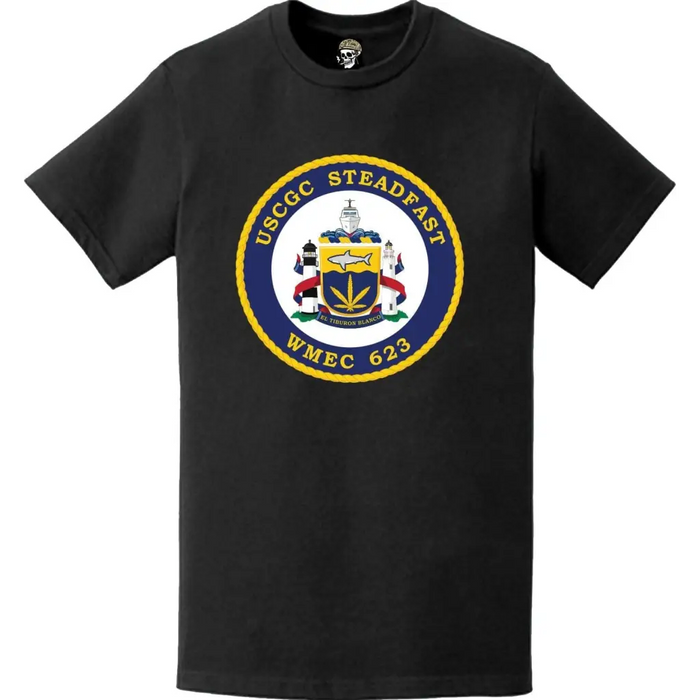 USCGC Steadfast (WMEC-623) Ship's Crest Emblem Logo T-Shirt Tactically Acquired   