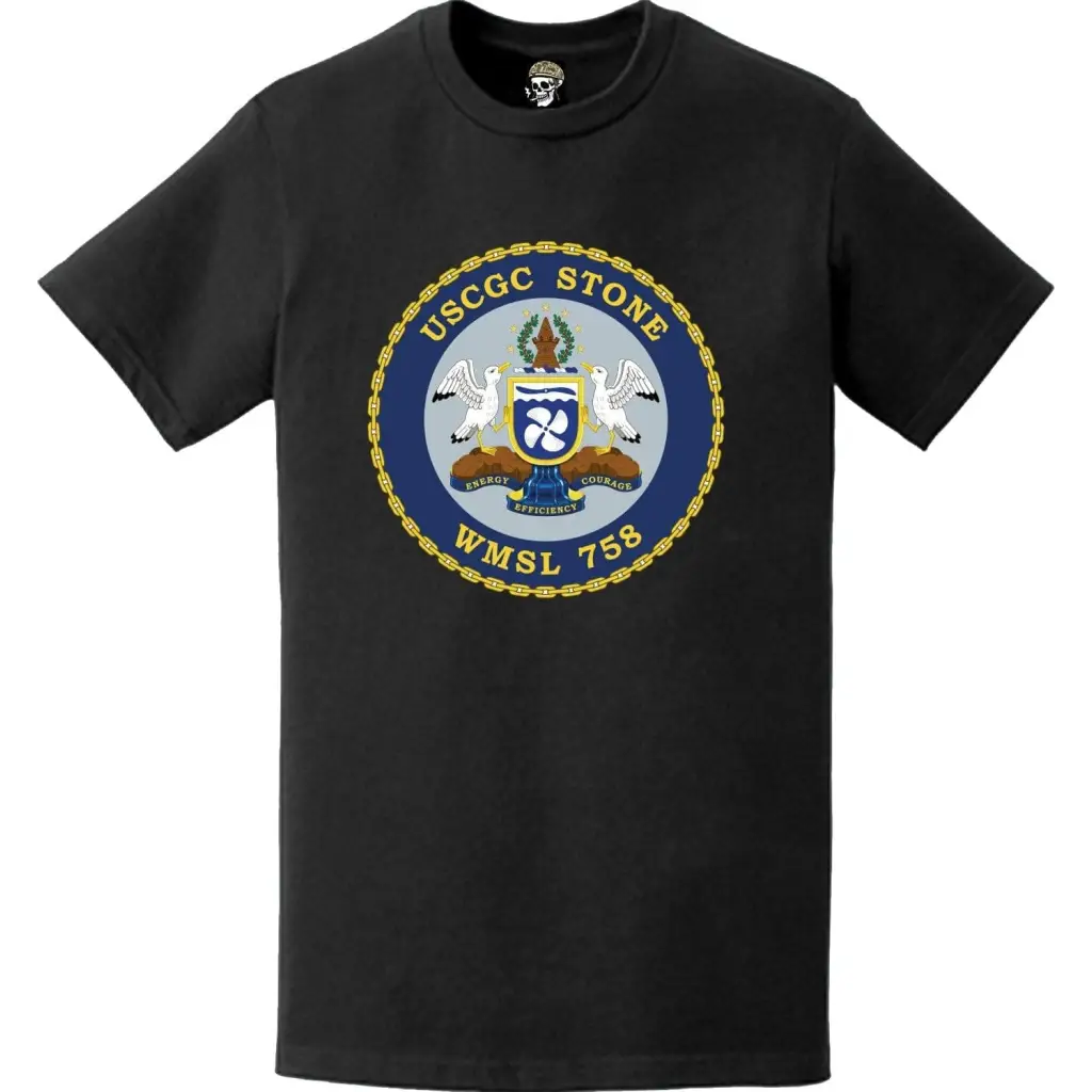 USCGC Stone (WMSL-758) Ship's Crest Emblem Logo T-Shirt Tactically Acquired   