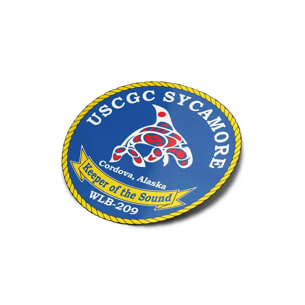 USCGC Sycamore (WLB-209) Die-Cut Vinyl Sticker Decal Tactically Acquired   