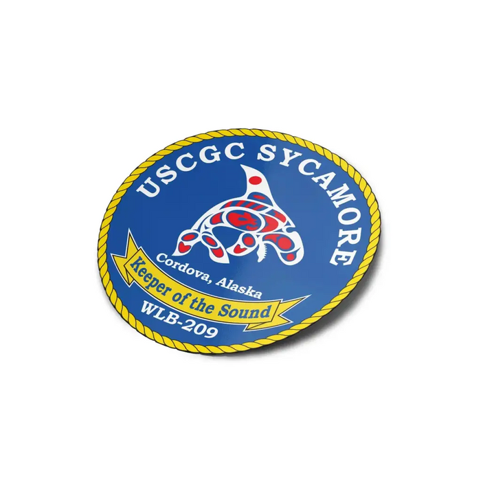 USCGC Sycamore (WLB-209) Die-Cut Vinyl Sticker Decal Tactically Acquired   