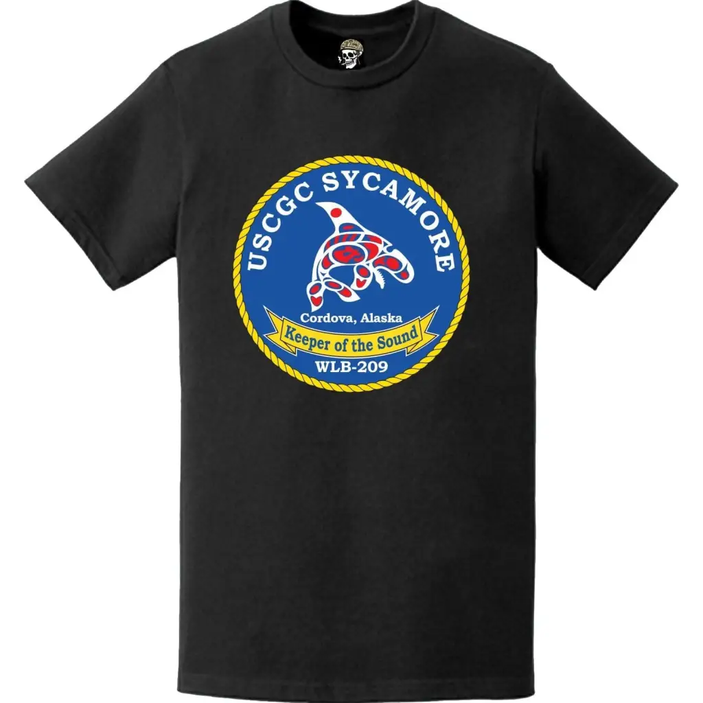 USCGC Sycamore (WLB-209) Ship's Crest Emblem Logo T-Shirt Tactically Acquired   