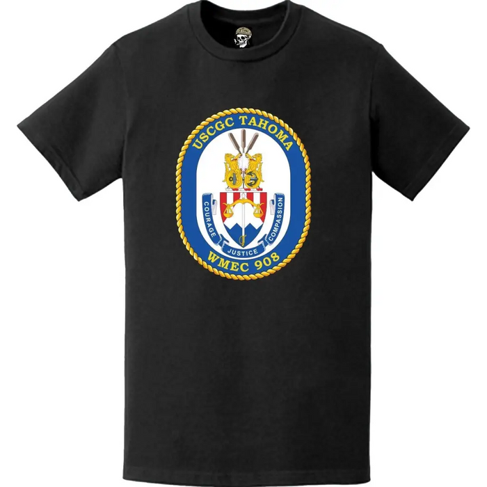 USCGC Tahoma (WMEC-908) Ship's Crest Emblem Logo T-Shirt Tactically Acquired   