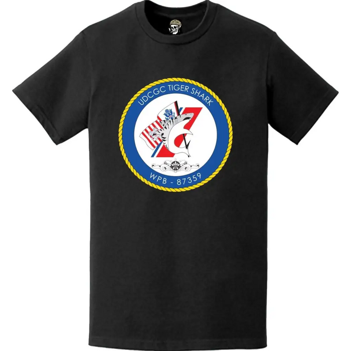 USCGC Tiger Shark (WPB-87359) Crest Emblem Logo T-Shirt Tactically Acquired   