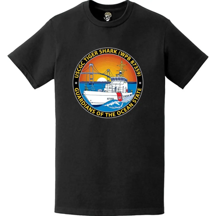 USCGC Tiger Shark (WPB-87359) Ship's Crest Emblem Logo T-Shirt Tactically Acquired   