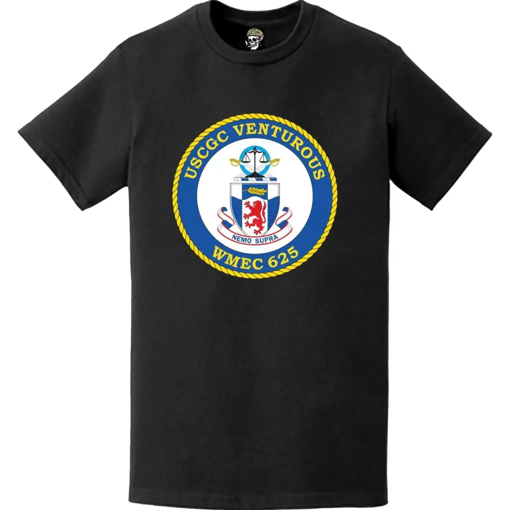 USCGC Venturous (WMEC-625) Ship's Crest Emblem Logo T-Shirt Tactically Acquired   