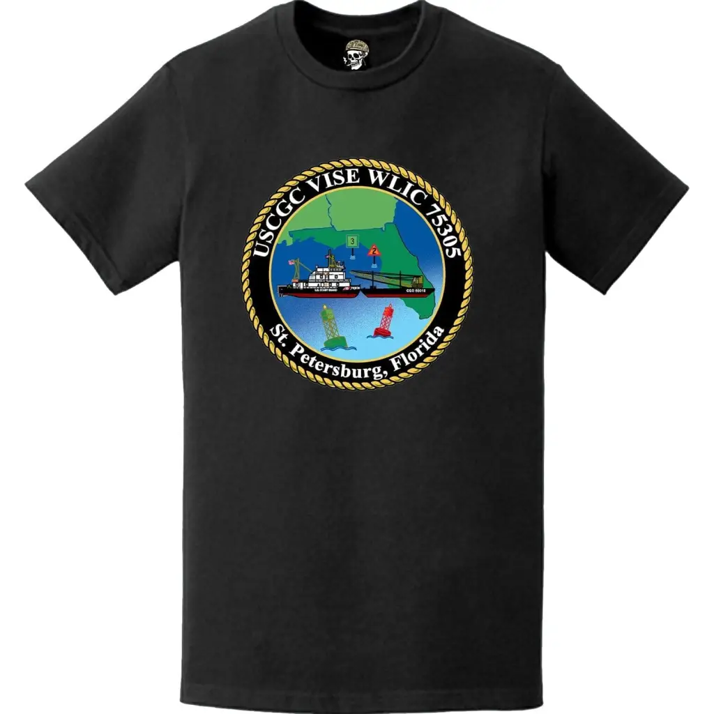 USCGC Vise (WLIC-75305) Ship's Crest Emblem Logo T-Shirt Tactically Acquired   
