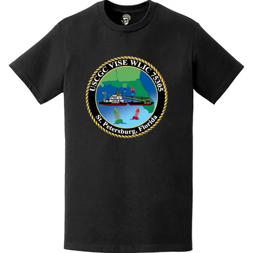 USCGC Vise (WLIC-75305) Ship's Crest Emblem Logo T-Shirt Tactically Acquired   