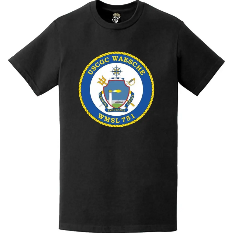 USCGC Waesche (WMSL-751) Ship's Crest Emblem Logo T-Shirt