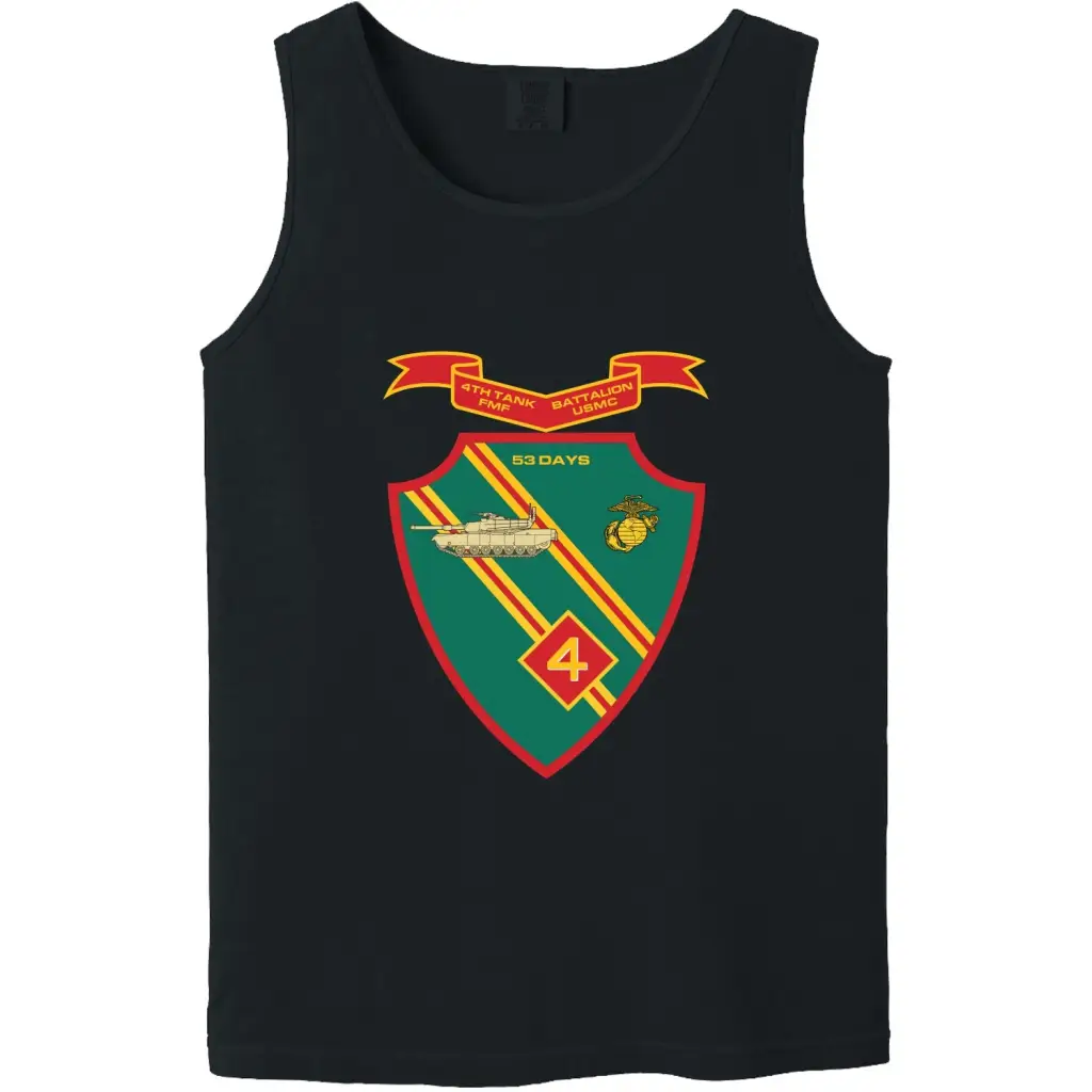 4th Tank Battalion USMC Logo Emblem Tank Top Tactically Acquired   