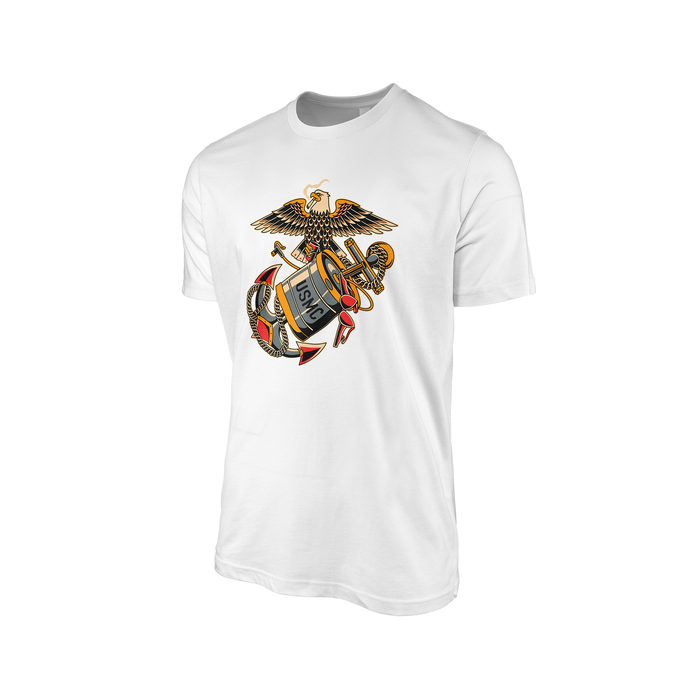 Eagle, Beer Keg and Anchor - U.S. Marine Corps EGA T-Shirt Tactically Acquired   