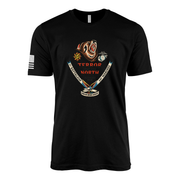 1st Battalion 24th Marines Sailor Jerry Style T-Shirt - Black