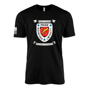 1st Battalion 7th Marines Suicide Charley Sailor Jerry Style T-Shirt - Black