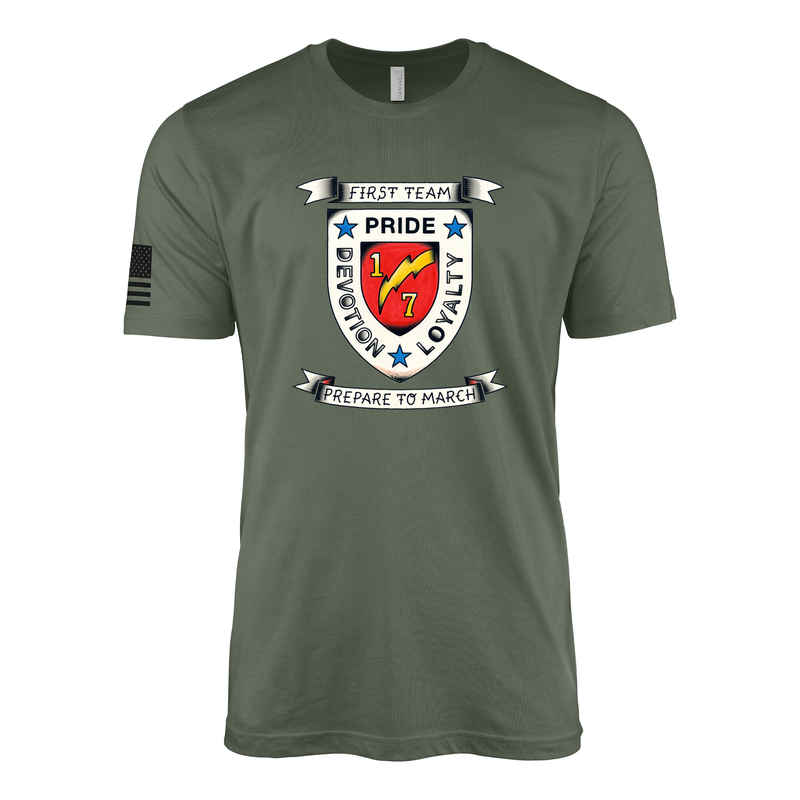 1st Battalion 7th Marines Suicide Charley Sailor Jerry Style T-Shirt