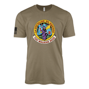 1st Battalion 9th Marines The Walking Dead Sailor Jerry Style T-Shirt - Coyote Brown