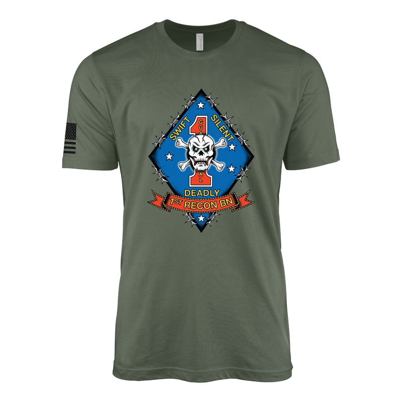 1st Reconnaissance Battalion Sailor Jerry Style T-Shirt