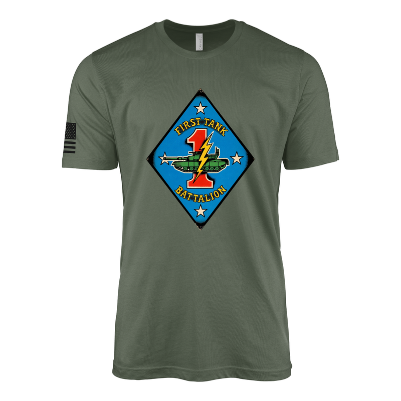 1st Tank Battalion Sailor Jerry Style T-Shirt