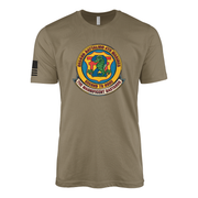 2nd Battalion 4th Marines Tradition Flash Sailor Jerry Style T-Shirt - Coyote Brown