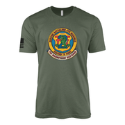2nd Battalion 4th Marines Tradition Flash Sailor Jerry Style T-Shirt - Military Green