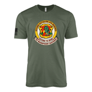 2nd Battalion 4th Marines Sailor Jerry Style T-Shirt - Military Green