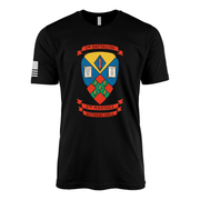 2nd Battalion 5th Marines Retaliators Sailor Jerry Style T-Shirt - Black