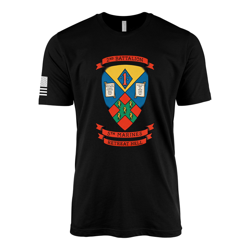 2nd Battalion 5th Marines Retaliators Sailor Jerry Style T-Shirt