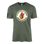 2nd Battalion 8th Marines Sailor Jerry Style T-Shirt - Military Green