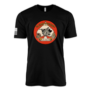 2nd Tank Battalion Sailor Jerry Style T-Shirt - Black
