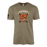 3rd Battalion 12th Marines Sailor Jerry Style T-Shirt - Coyote Brown