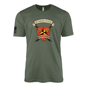 3rd Battalion 12th Marines Sailor Jerry Style T-Shirt - Military Green