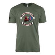 3rd Battalion 1st Marines Thundering Third Sailor Jerry Style T-Shirt - Military Green