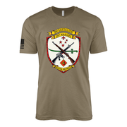 3rd Battalion 23rd Marines Sailor Jerry Style T-Shirt - Coyote Brown