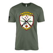 3rd Battalion 23rd Marines Sailor Jerry Style T-Shirt - Military Green